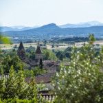 Panorama sur Saint Jean de Maruéjols et les Cévennes